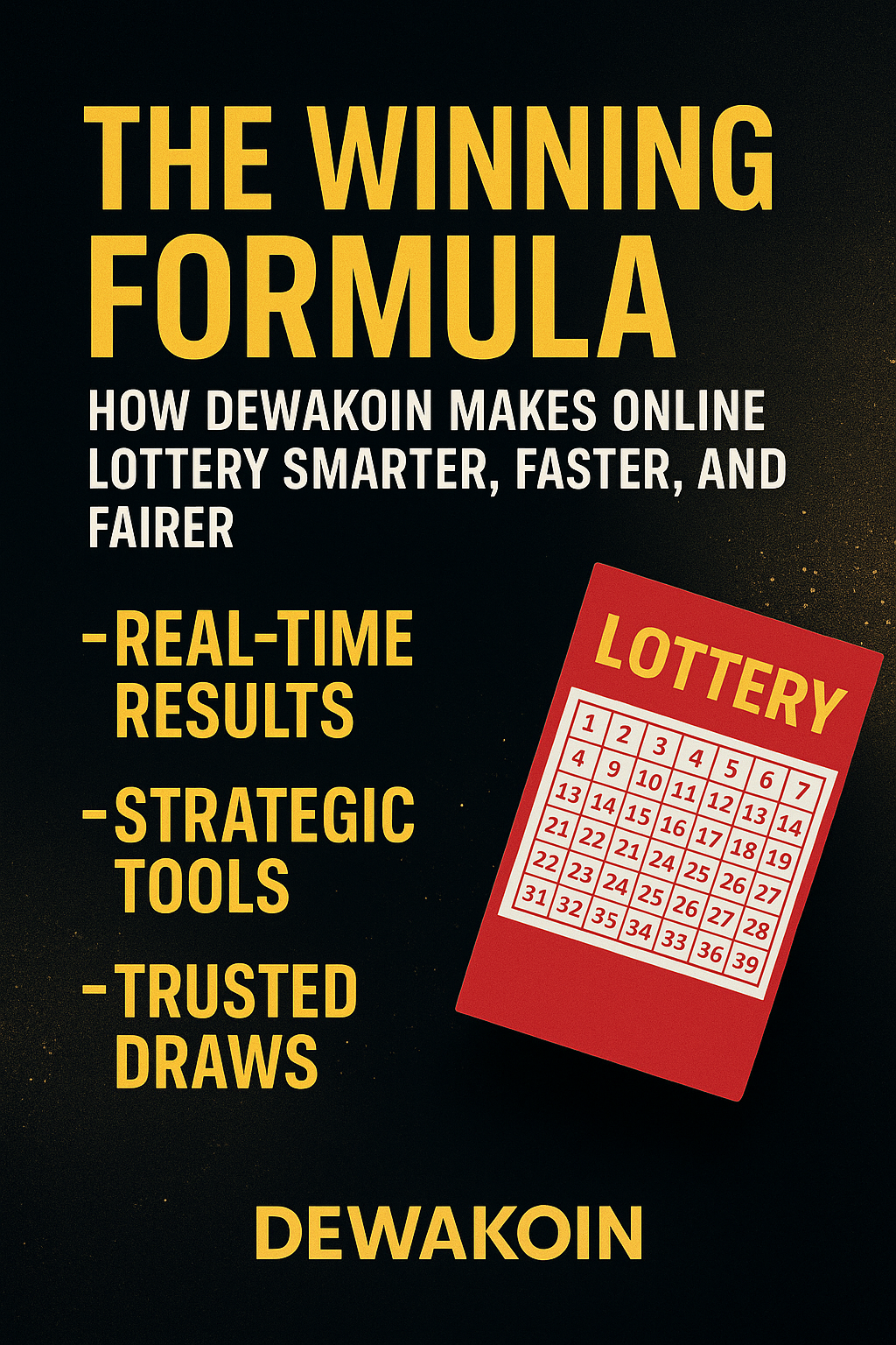 The Winning Formula: How Dewakoin Makes Online Lottery Smarter, Faster, and Fairer